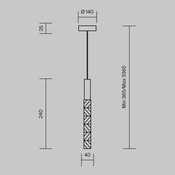 Подвесной светильник Maytoni MOD328PL-L3CH3K
