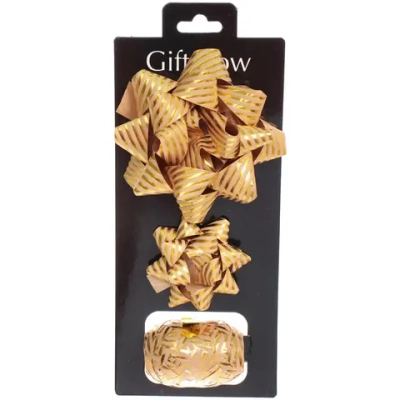 Набор для декорирования «Параллели судьбы» бант 1,7см, бант 1 см, лента 5мм (10м), Золото