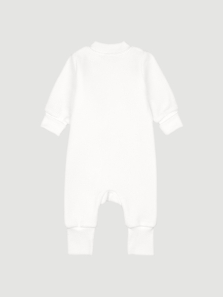 Велюровый комбинезон Mjölk Ecru, на манжетах