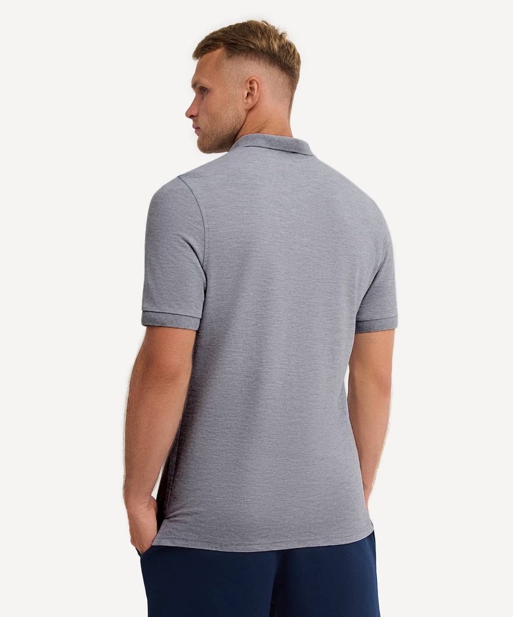 Поло ESSENTIAL Cotton Polo 23, серый меланж