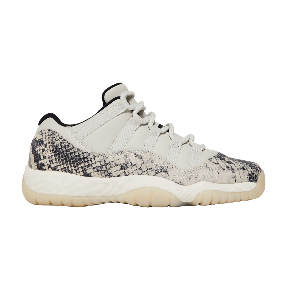 Кроссовки Jordan Air Jordan 11 Low Snakeskin Light Bone (Женская размерная сетка)