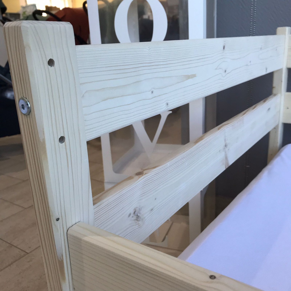 Кровать подростковая "Софа Х" 140*70 см натуральный 1 борт (СЧ)