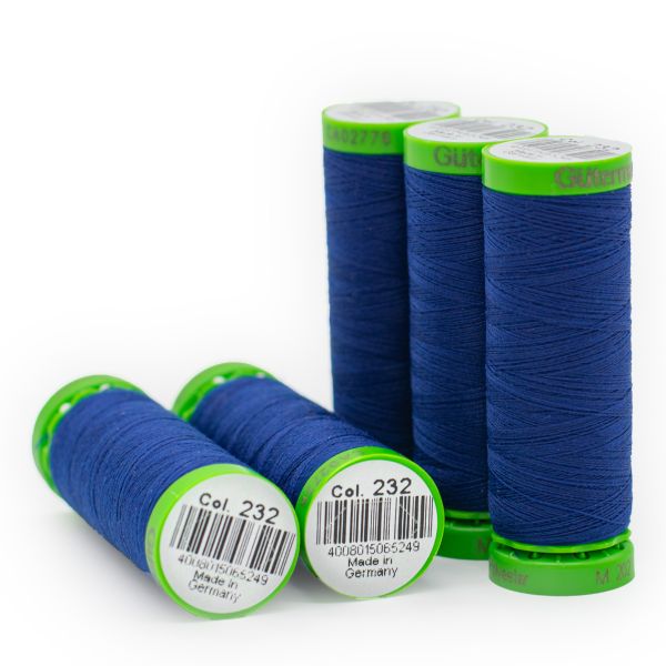Нитки для тонких тканей Gutermann Extra Fine 150 (200 метров), 5 кат. | 232 кобальт
