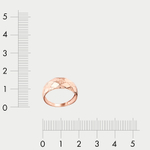 Кольцо для женщин из розового золота 585 пробы без вставок (арт. АК690-4034)