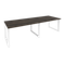 Onix Стол переговорный O.MO-PRG-2.3 Дуб Мали/Металл Белый 2760*980*750