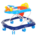 BAMBOLA Ходунки Самолёт (8 колес,игрушки,муз) (62*53*57)  Dark blue+Blue/Синий
