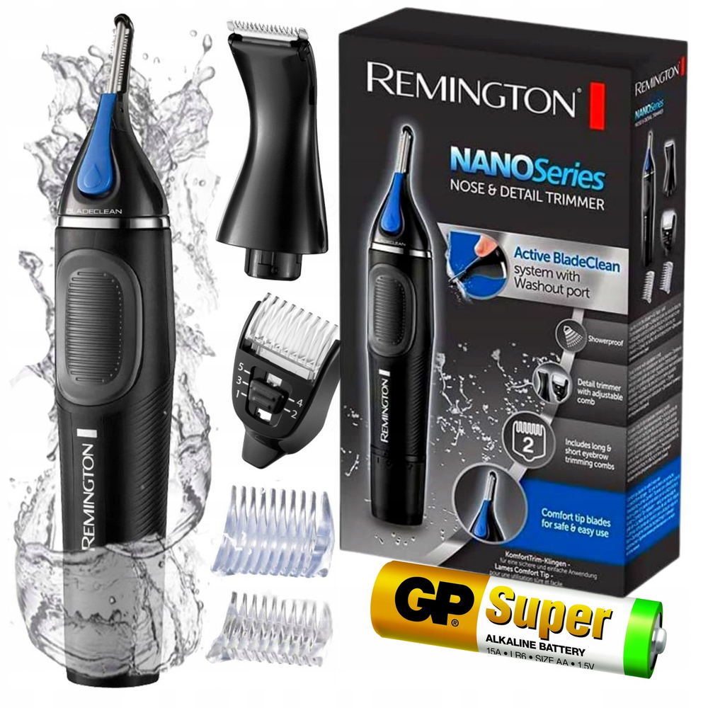 Триммер для носа и ушей Remington NE3870 черный