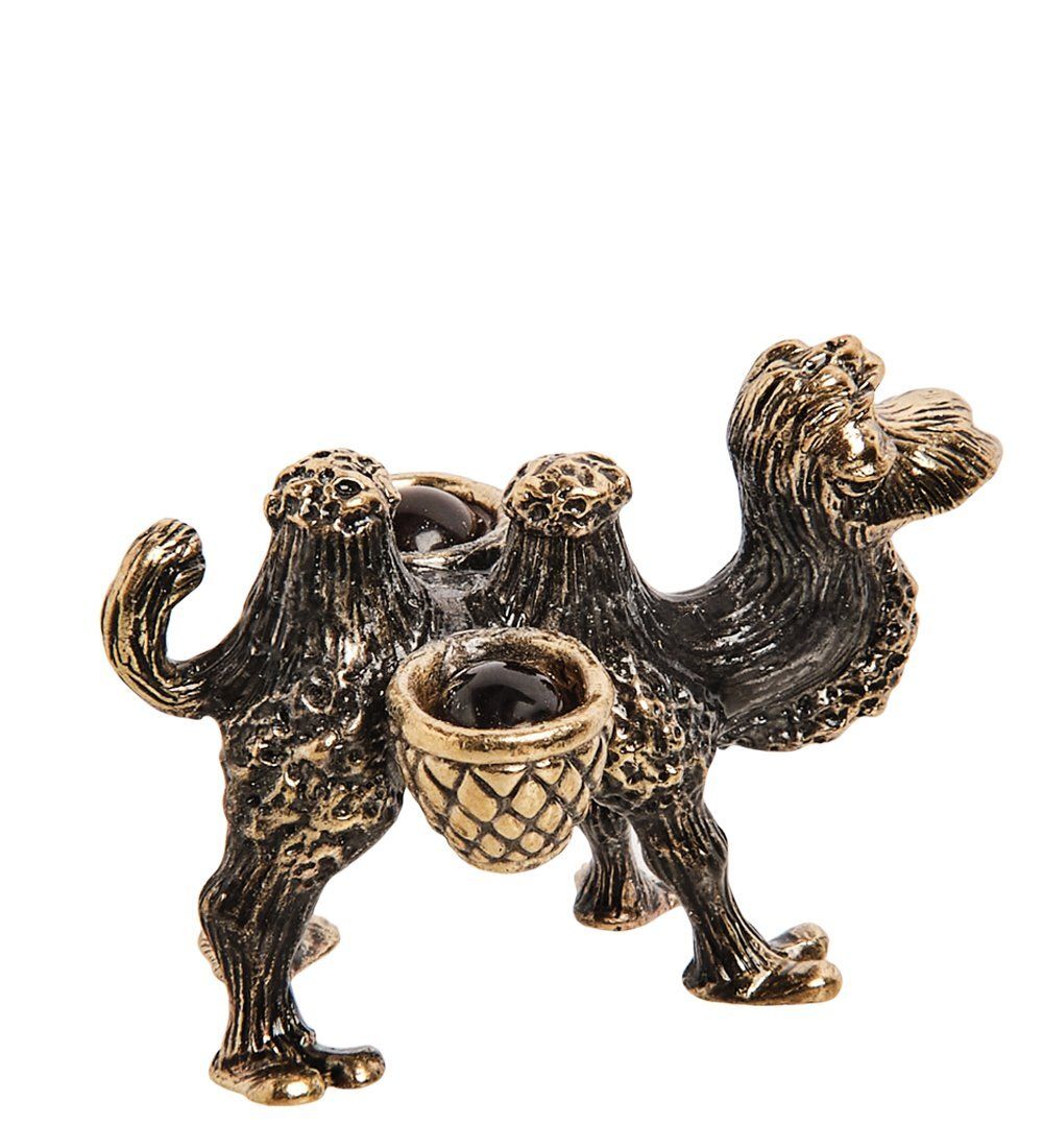 Народные промыслы AM-2821 Фигурка «Верблюжонок» (латунь, янтарь)