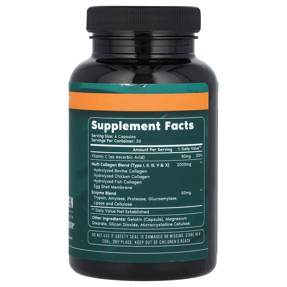 Primal Harvest, Мультиколлаген, 120 капсул