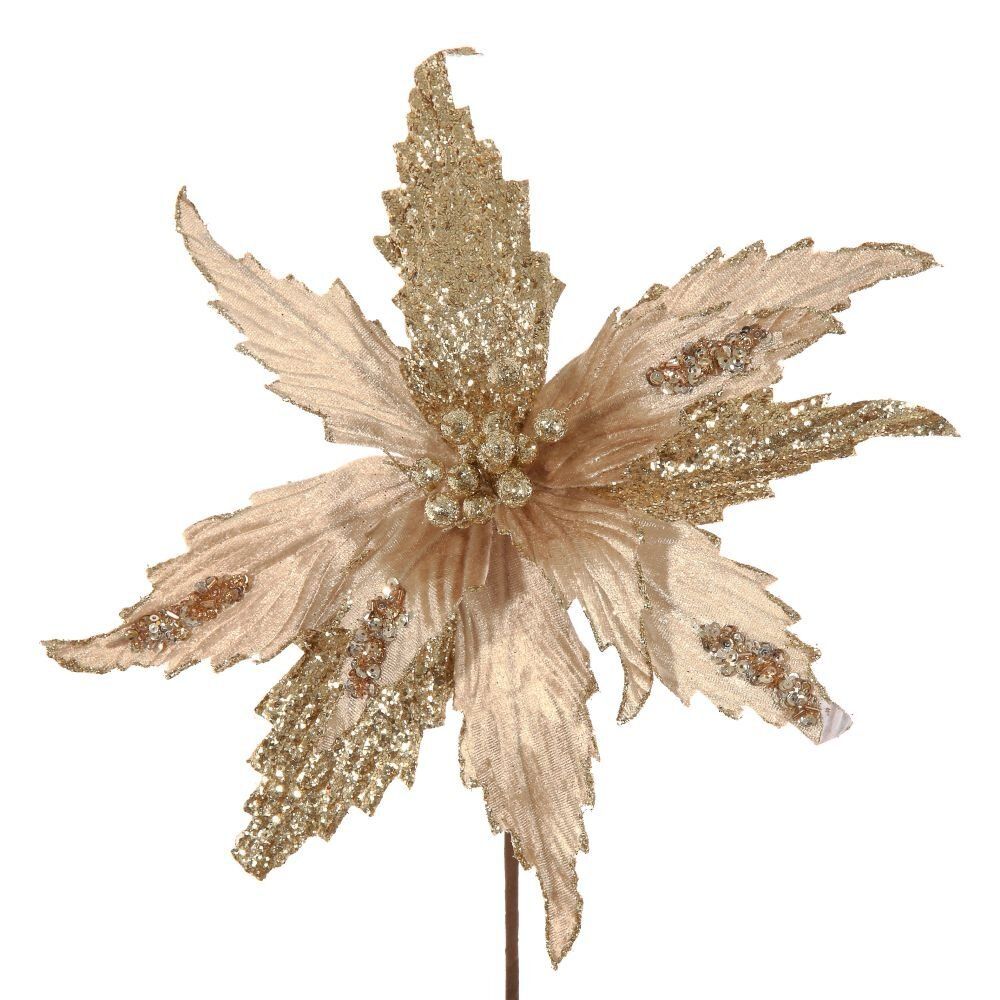 GAEM Цветок искусственный "Пуансеттия", L32 W32 H49 см, 2в.