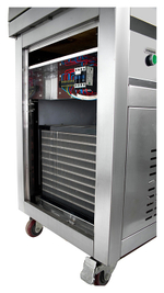 Фризер для жареного мороженого Foodatlas KCB-2F (контейнеры, световой короб, 2 компрессора)