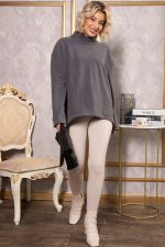 Лосины в рубчик утепленные (бежевые) Б14806-7М LT Collection