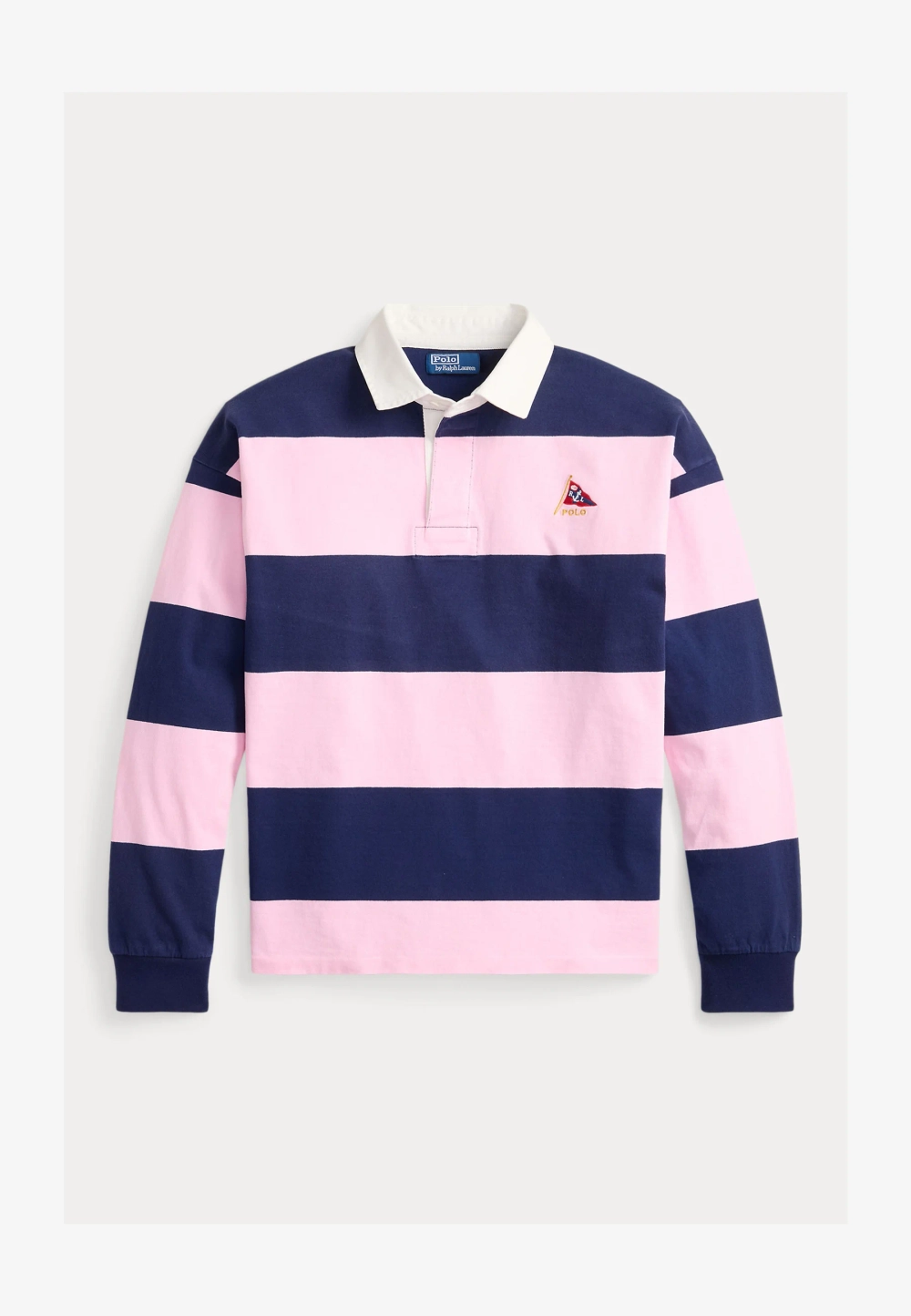 РУБАШКА ПОЛО POLO RALPH LAUREN - carmel pink/newport navy