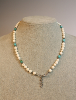 Чокер из турквенита "Бирюзовые капли"