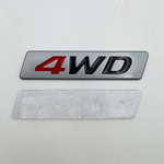 Эмблема (шильдик) 4WD 85х20 мм металл хром 1 шт