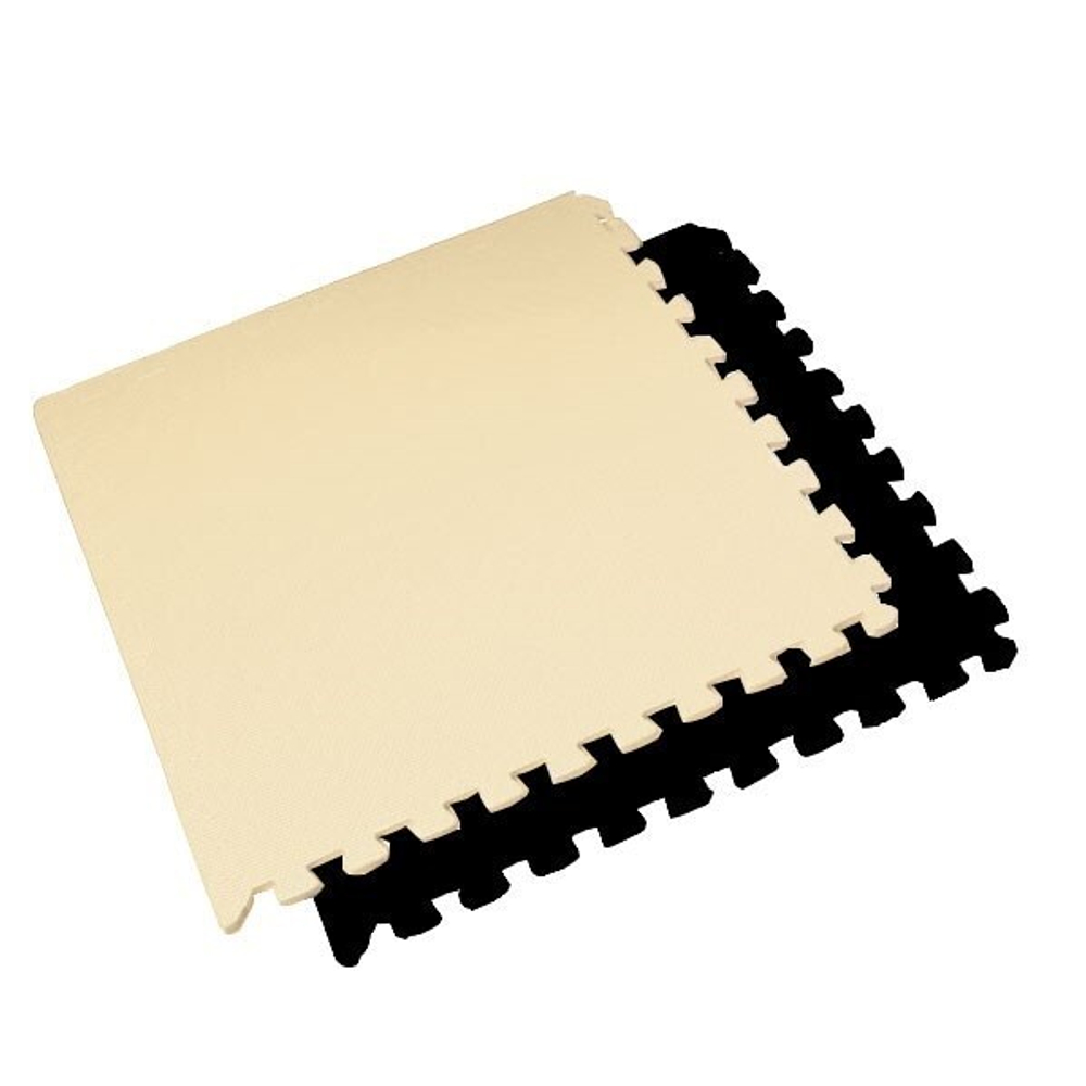 Коврик-пазл BABYPUZZ (4 плиты 60x60x0,9см, 1,44кв.м./уп) Черно-бежевый