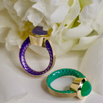 Кольцо с Халцедоном, Эмаль, R0178-20/7