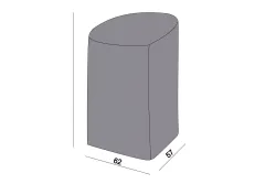 Защитный чехол на два стула 68×68×83 см, цвет серый