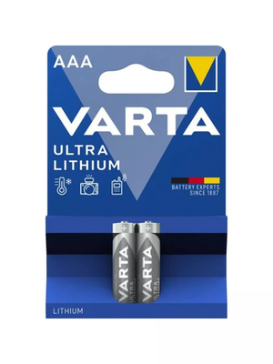 Батарейка Varta Ultra Lithium AAA/FR10G445 , ( 2 ) шт. в блистере, 06103301402
