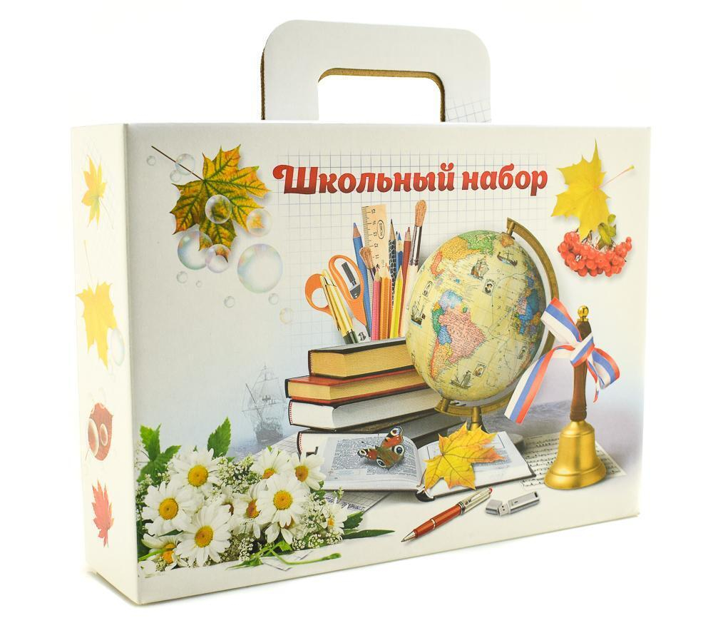 Коробка для школьного набора "Успехов в учебе" без наполнения 320х230х75 мм (Полиграф)