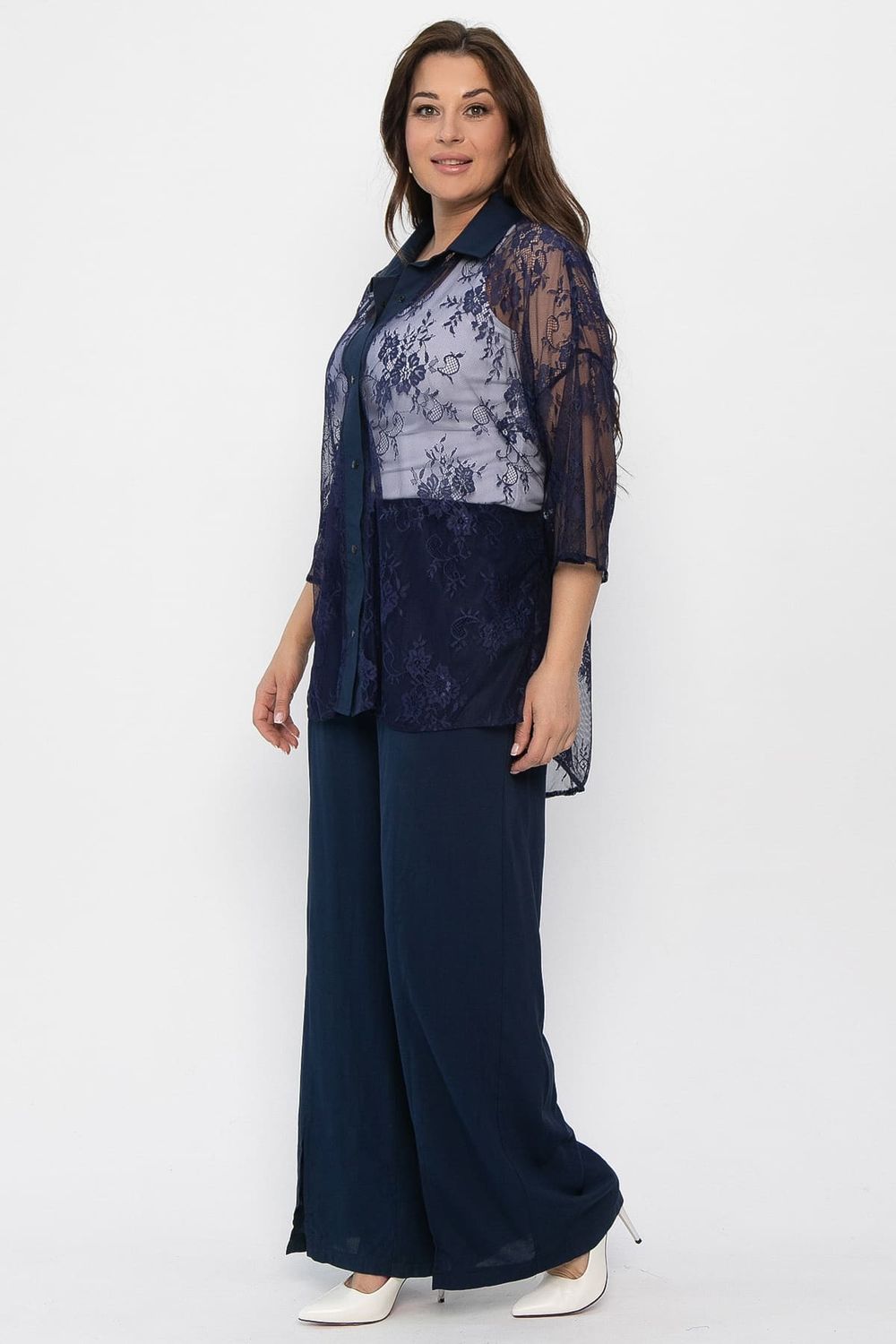 Костюм Кружевная история (синий) К13799-13М LT Collection