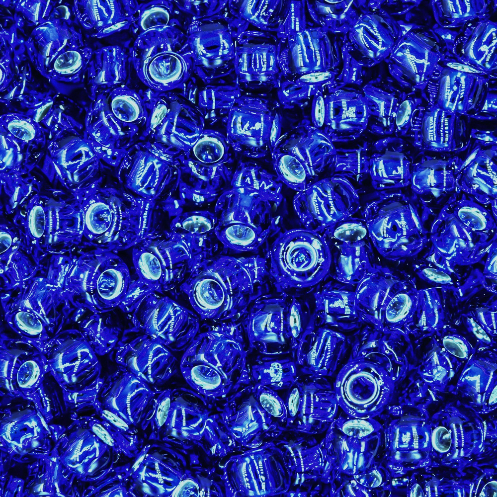 Японский бисер TOHO Round 6/0 (№28), с внутренним серебрением, прозрачный