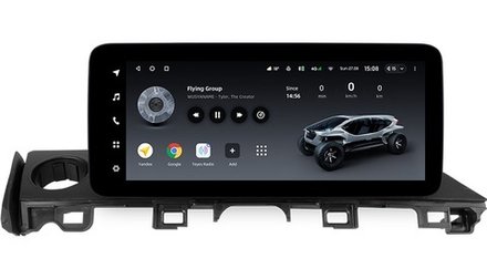 Магнитола для Mazda 6 2015-2018 - Teyes LUX ONE ROUND монитор 12.3", Android 10, ТОП процессор, CarPlay, 4G SIM-слот