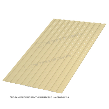Профилированный лист С-8*1150 (ПЭ-01-1014-0,45) бежевый