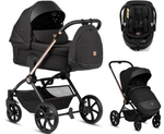 Детская коляска Tutis Gio Plus 3 в 1 с автокреслом Beno Black 1552135 Nero