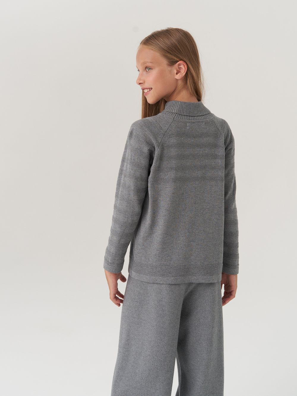 Водолазка в школу для девочки AT743  серый