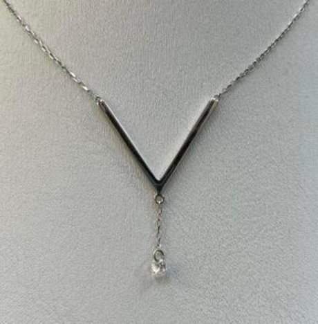 Колье из золота с фианитами