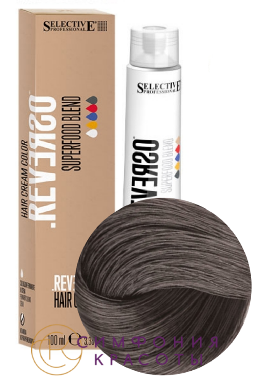 5.11 "Reverso Hair Color" Светло-каштан пепел интенсив 100 мл