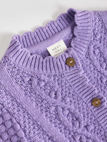Вязаный кардиган для малышей Next K82-412, Фиолетовый