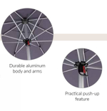 Зонт профессиональный Tagliamento Manuel, белый, зеленый