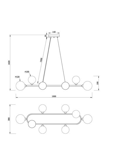 Подвесной светильник Freya FR5222PL-08B1