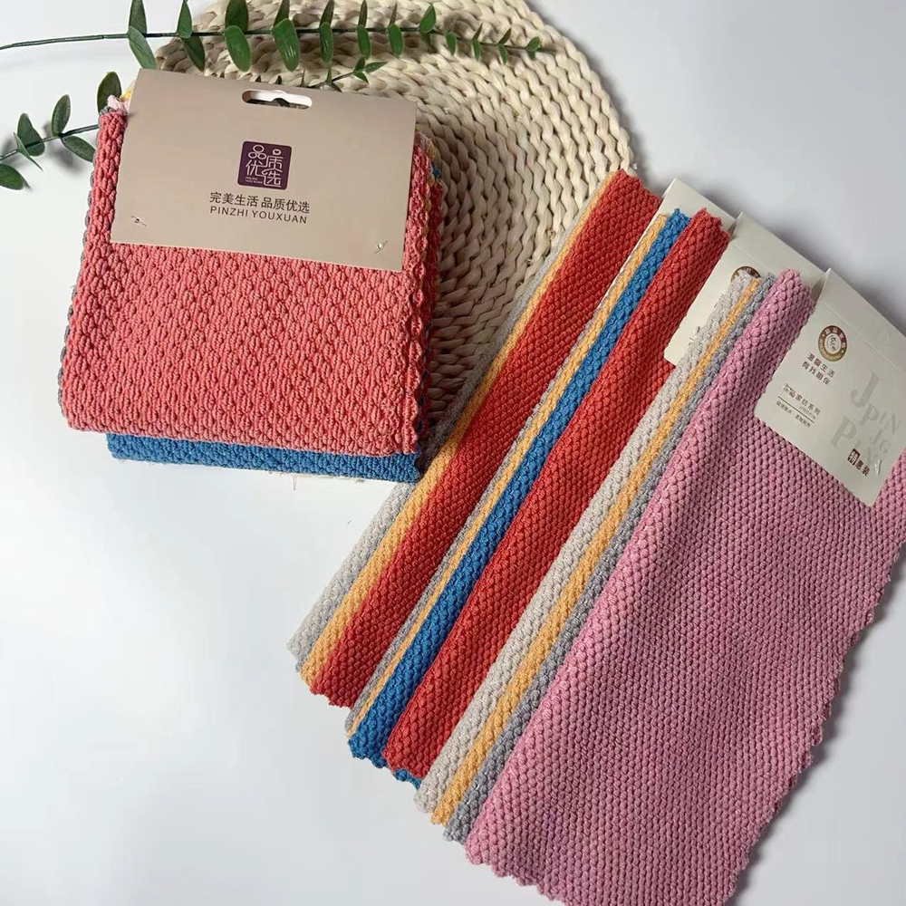 Двусторонние впитывающие тряпки из пшеничного волокна (4 шт.)