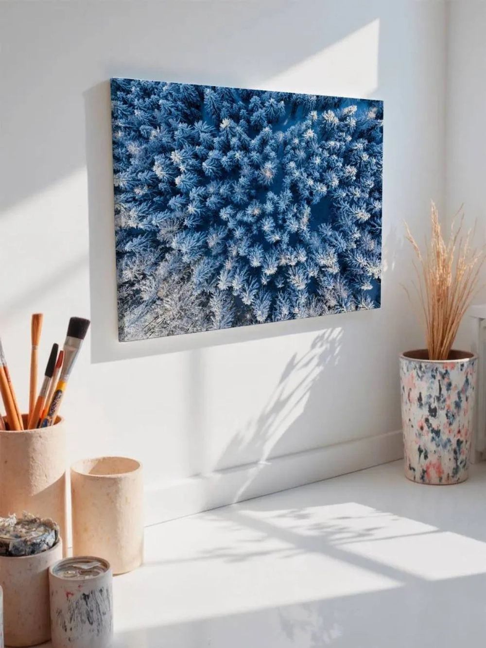 Картина на стену 40 X 50 Снежный лес