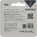 SmartBuy &lt; SB2GBSD-00&gt; microSD 2Gb