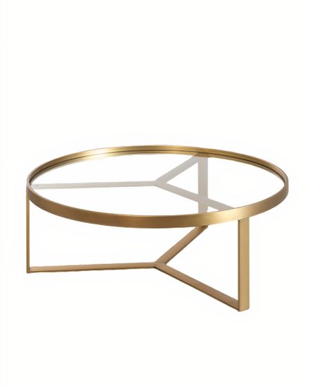 Золотой кофейный стол “Ульм”