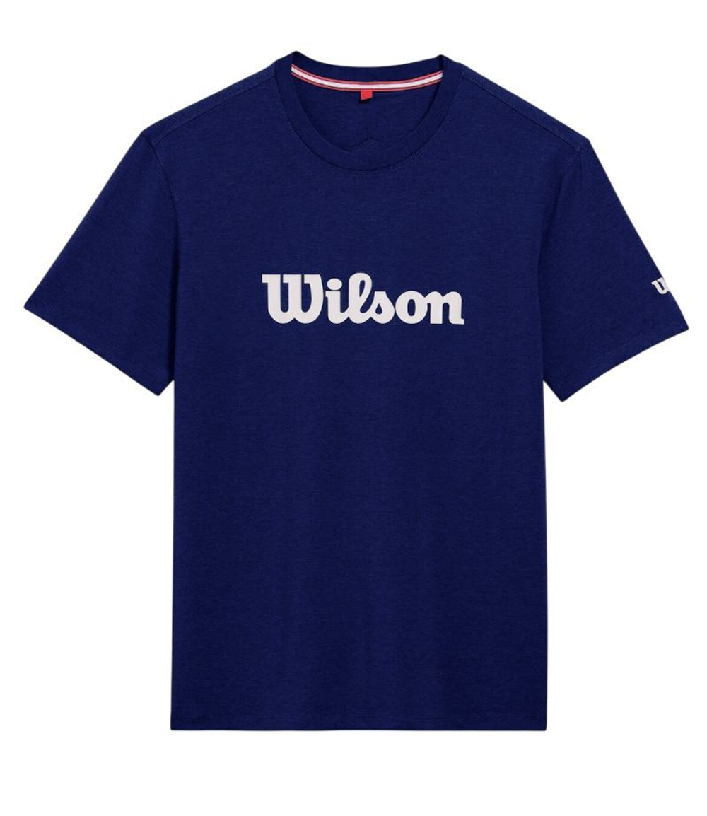 Мужская теннисная футболка Wilson Team Graphic - небесный
