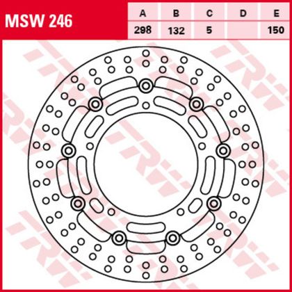 Диск тормозной TRW MSW246