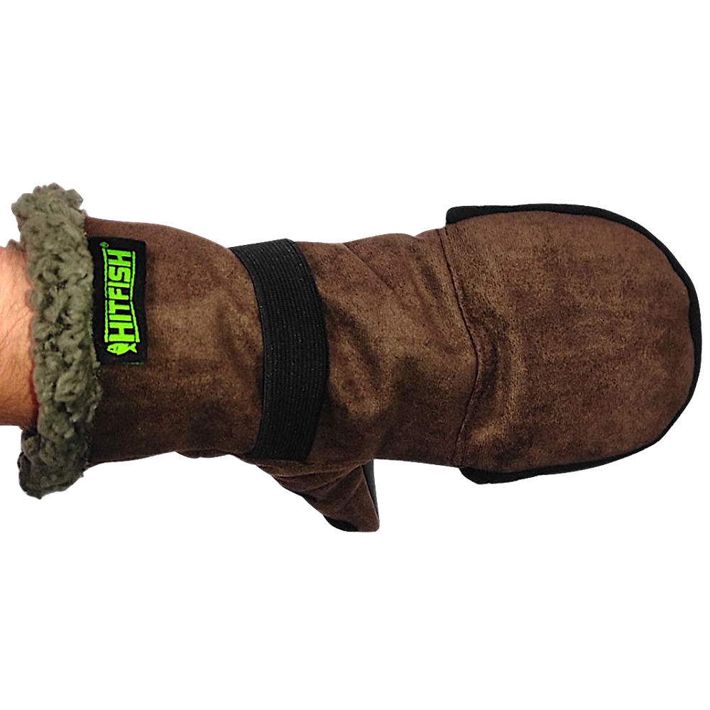 Перчатки-Варежки HitFish Glove HFFG-11 Коричневые -