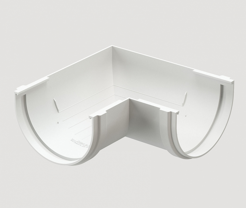 Dоcke STANDARD Угловой элемент 120 мм * 90˚ (Белый)