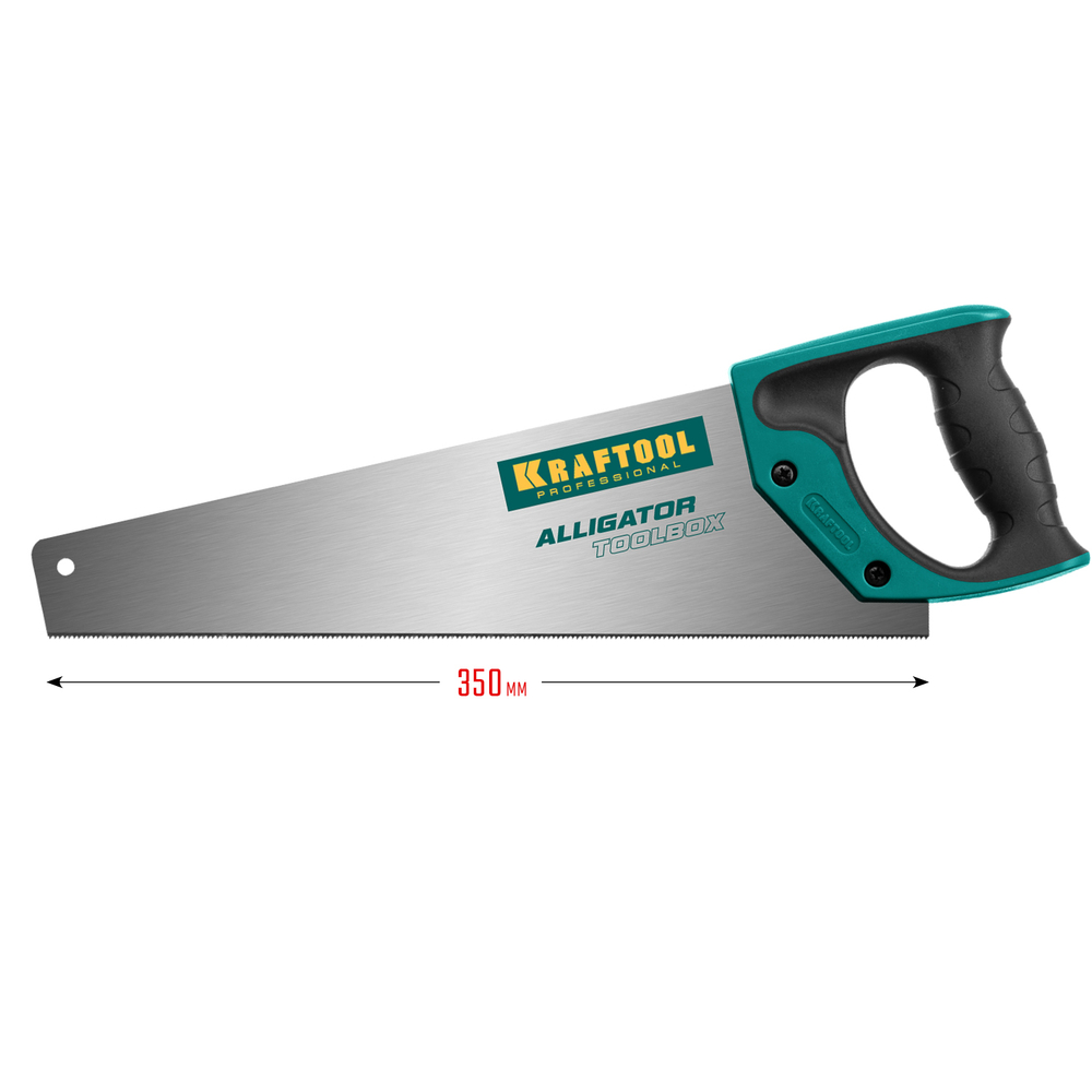 KRAFTOOL Alligator Toolbox 13, 350 мм, ножовка по дереву (15227-35)