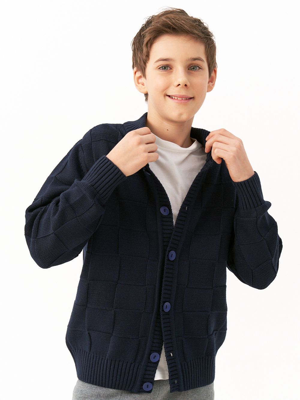 Кардиган для девочки AT1279 синий