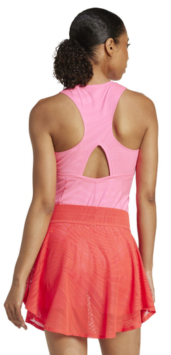 Теннисное платье Adidas Tennis Pro Onesie and Skirt - Розовый