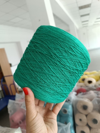 Хлопок 100% с люрексом - бирюза - 500гр - 100гр/500м