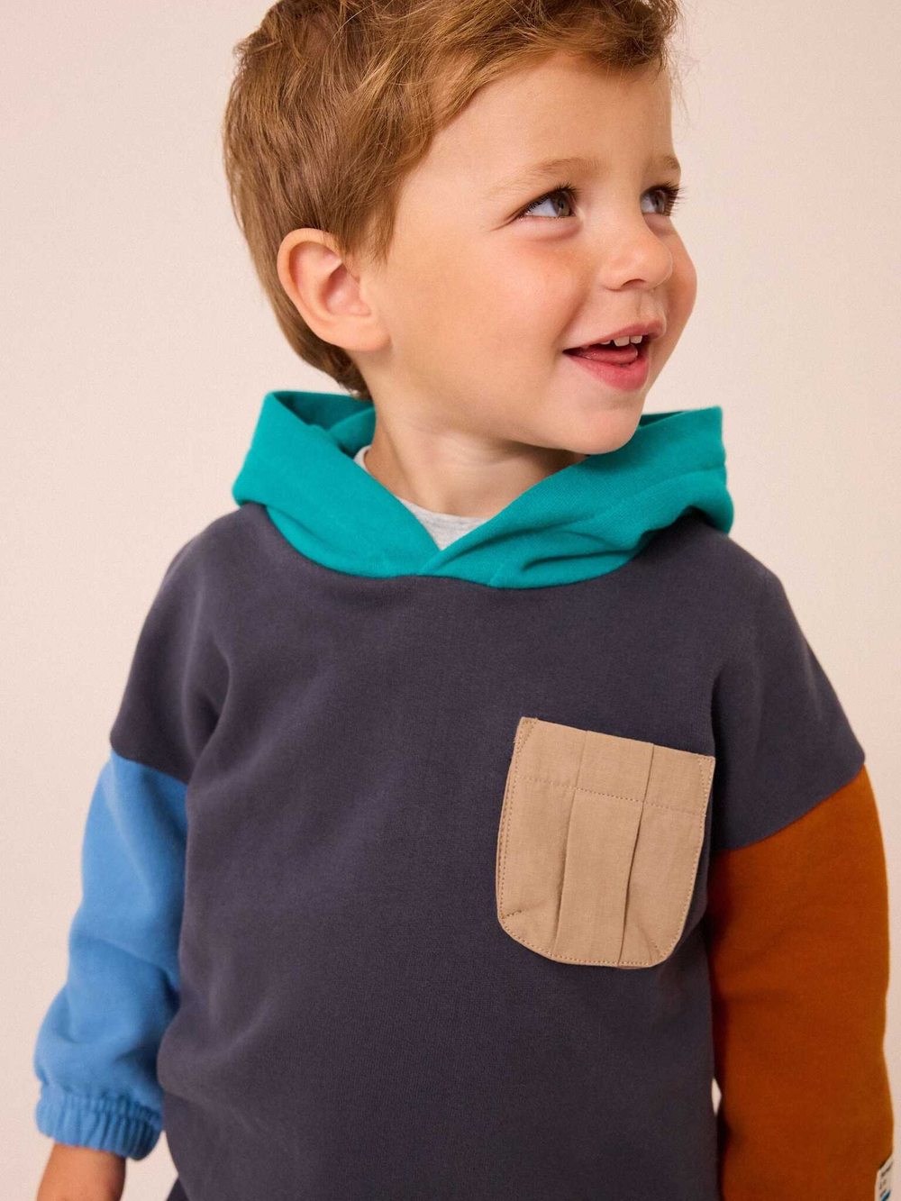 Толстовка с капюшоном и джоггеры к комплекте для мальчика Next N96-354, Серый, Зеленый