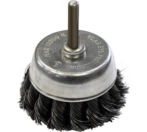 Щетка-крацовка чаша 65мм со шпилькой Победит