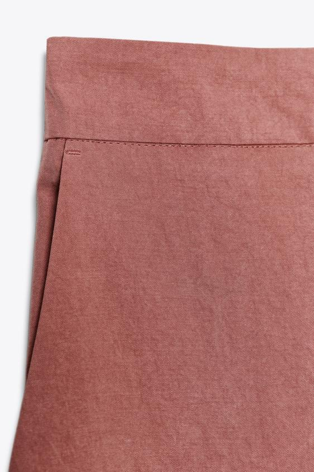 ZARA ПРЯМЫЕ БРЮКИ С ЭЛАСТИЧНЫМ ПОЯСОМ, МАРСАЛА